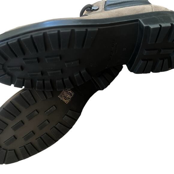 NWOT Aquatalia Liviana Taupe Suede Weatherproof Leather Hiker Boots Sz 8.5 - Picture 7 of 7